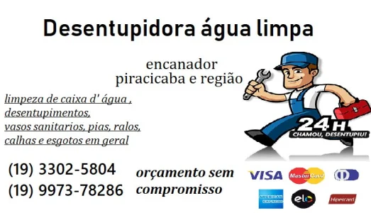 Desentupidora Agua Limpa