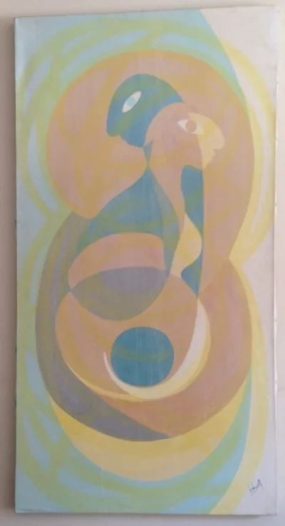 Quadro Grande. Pintura em Acrílico sobre Tela. Couple