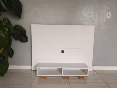 Rack de Parede para TV Lcd Branca