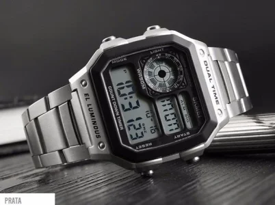 Relógio Skmei 1299 Pulseira Borracha ou Metal