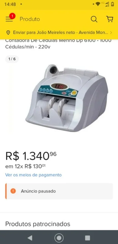 Automateck Máquinas de Conta Dinheiro Cédulas Moedas em Fortaleza