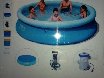 Piscina em Vinil (usada uma Vez)