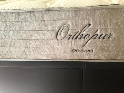 Colchão King Orthopur Ortobom e Box Bau King
