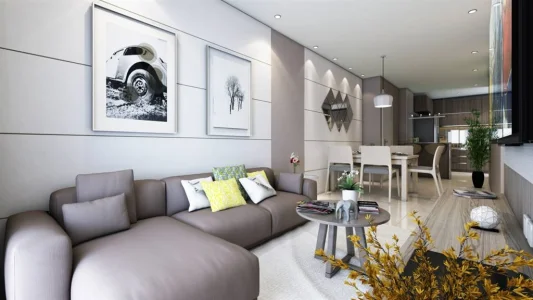 Apartamento com 61.9 m2 - Mirim - Praia Grande SP