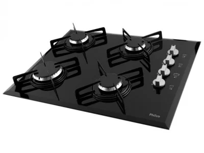 Cooktop 4 Bocas Philco Cook Chef 4 - à Gás Glp Acendimento Automático