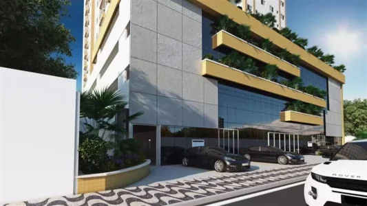 Apartamento com 43.69 m2 - Parque São Vicente - São Vicente SP
