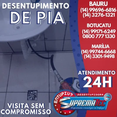 Desentupidora de Pia em Marília