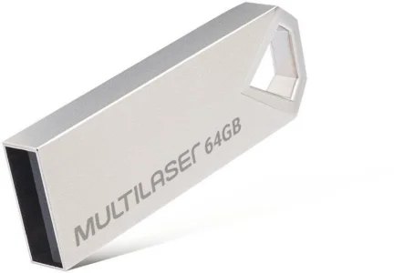 Pendrive Multilaser Pd852 64gb 2.0 Prateado