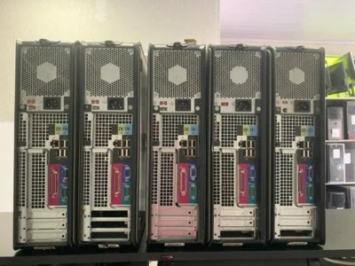 Lote de 5 Computadores Dell Optiplex 740 com Wifi