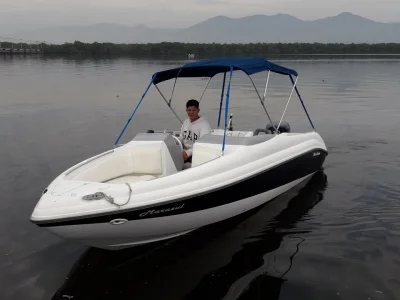 Lancha Squalo 19 Pés, Motor Johson 90hp 1995 Completa Pronta Pra Naveg