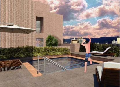 Apartamento com 38 m2 - Boqueirao - Praia Grande SP