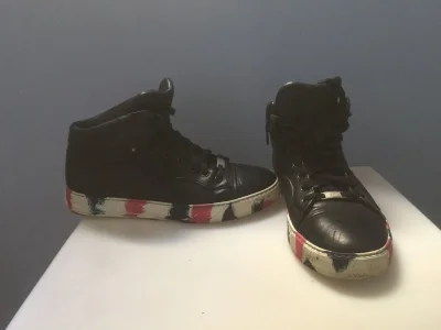 Tênis Masculino Lanvin Black Hitop Sneakers