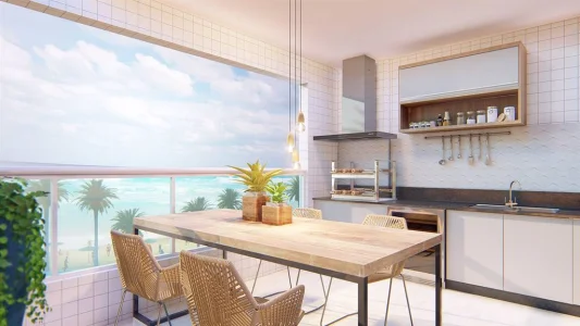 Apartamento com 75 m2 - Centro - Mongagua SP