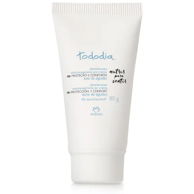 Desodorante Natura Antitranspirante em Creme Leite de Algodão