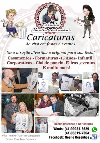 Caricaturas ao Vivo Caricaturista