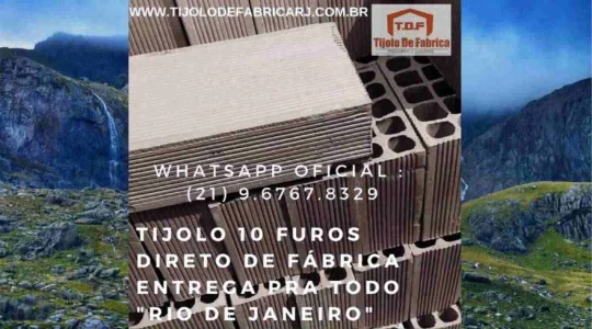 Tijolo Direto de Fábrica (21) 9.6767.8329 Porciuncula- RJ