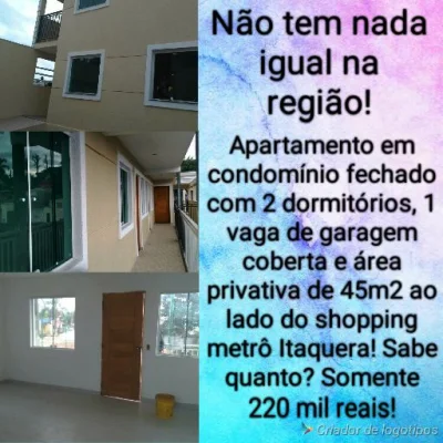 Apartamento com 2 Dorm. 1 Vaga! Próximo ao Shopping Itaquera!