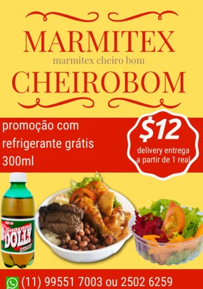 Marmitex Cheiro Bom Aruja Barreto SP