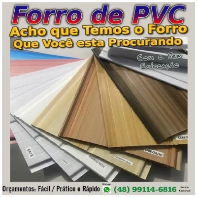 Forros de Pvc Branco e Madeirados