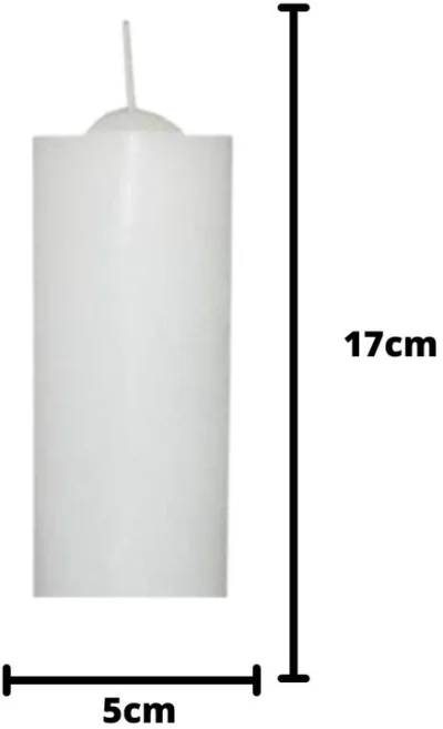 Vela de 7 Dias 300g ( Votiva ) Branca ou Incolor - 100% Parafina Pura