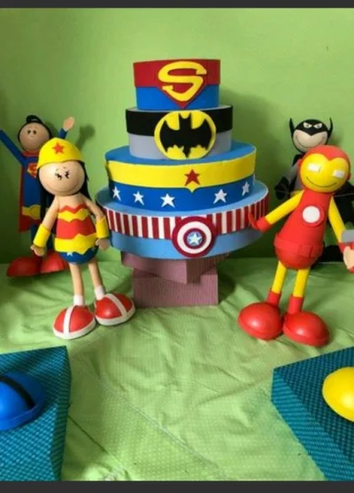 Kit Decoração Festa Infantil Heróis