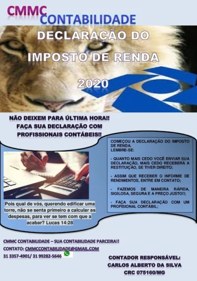 Declaração do Imposto de Renda 2020