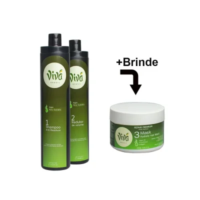 Kit Progressiva - Shampoo e Redutor de Volume Vivá + Brinde!