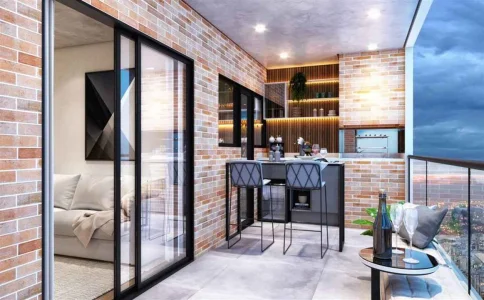 Apartamento com 80.41 m2 - Boqueirao - Praia Grande SP