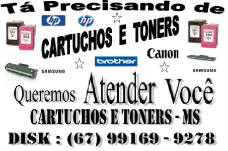 Cartuchos p/ Canon - Hp - Samsung - Brother