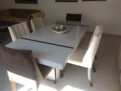 Mesa de Resina com Cadeiras