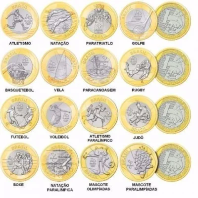 Moedas Modalidades Olímpica