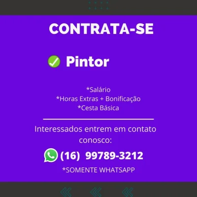 Vaga para Pintor