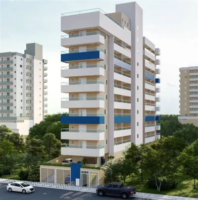 Apartamento com 40.61 m2 - Guilhermina - Praia Grande SP