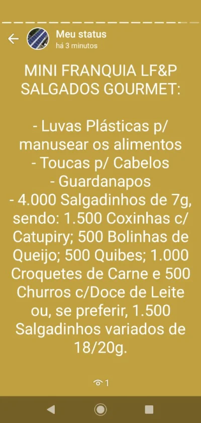 Lf&p Salgados Gourmet