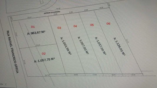 Vendo Terreno 1.000m2 Colombo