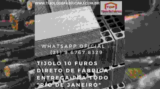 Tijolo Direto de Fábrica Whatsapp: (21) 9.6767.8329cabo Frio - RJ