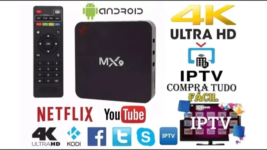 Smartv TV Box - Netflix Youtube com Android 7.1 - Enviamos p/ Todo o B