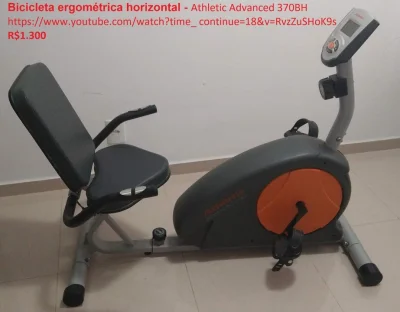 Bicicleta Ergométrica com Poltrona