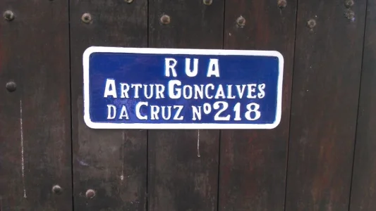 Placa de Endereço com Números