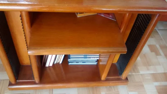 Rack Madeira Porta CD Antigo Excelente Estado Conservação