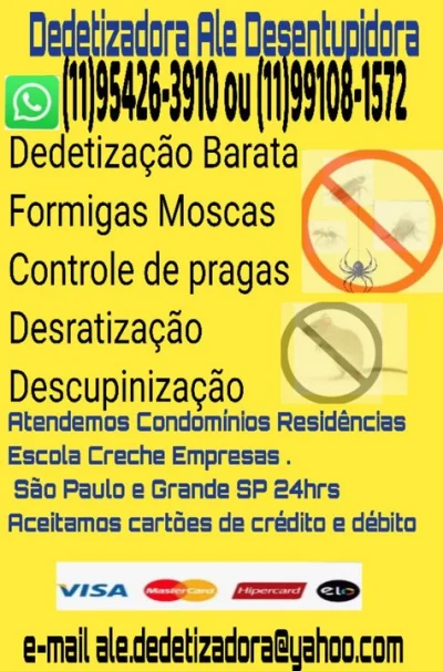 Desentupidora São Mateus Dedetizadora Tatuapé