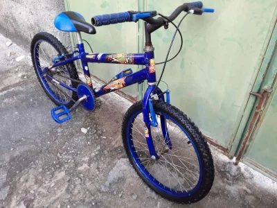 Linda Bicicleta Infantil Azul Aro 16 - 40 Cm