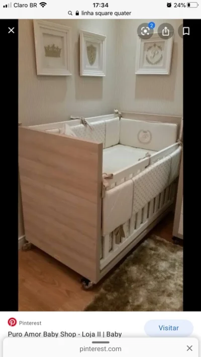 Quarto Bebê Linha Square da Quater - Semi Novo