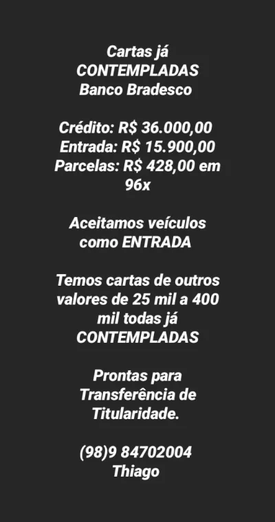 Cartas Contempladas Veja Fotos