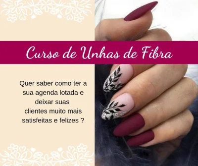Curso de Unhas de Fibra com Certificado