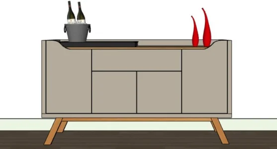 40 Aparadores Buffet em 3d Criado no Sketchup