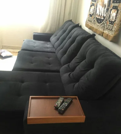 Sofá Preto Novo