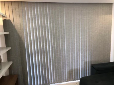 Persiana Vertical 3m X 2,5m com Blackout Cinza
