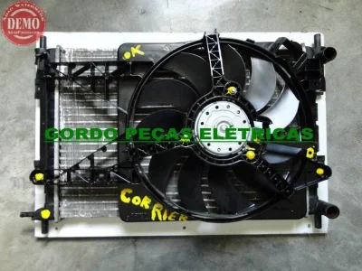 Radiador + Defletor + Ventoinha Fiesta Courrier