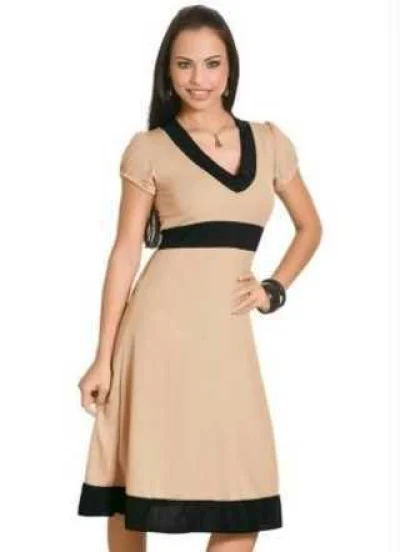 Vestido Médio de Helanca